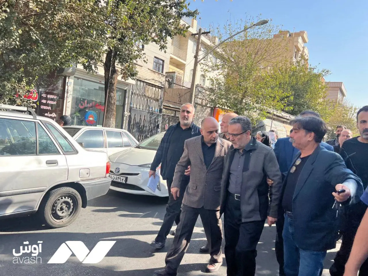 مراسم تشییع برادر مصطفی تاجزاده