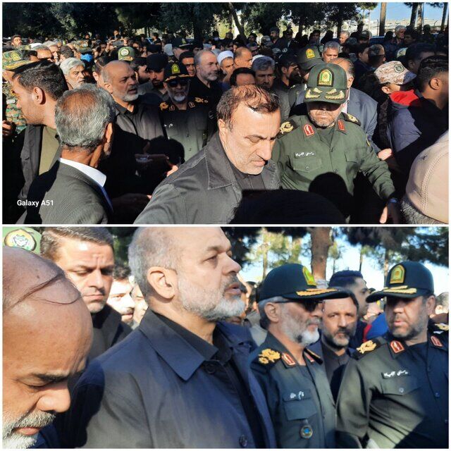 تشییع پیکر مطهر شهدای حادثه تروریستی راسک در زاهدان