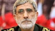 پیام قاآنی به رهبر انقلاب: جبهه مقاومت بر ادامه مسیر تأکید کرد