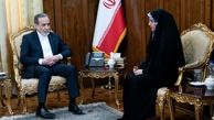 مهدیه اسفندیاری پس از دیدار با عراقچی: پیام مردم ایران را مبنی بر اینکه پشت ایشان هستیم، به وی منتقل کردم
