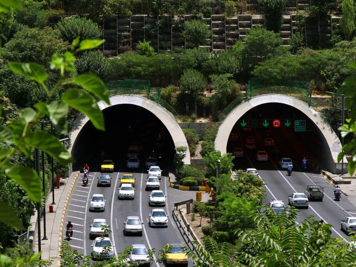 باند شمالی تونل رسالت امشب از این ساعت مسدود است
