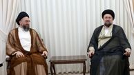 عمار حکیم در دیدار با حسن خمینی: اگر ایران در نبرد با رژیم صهیونیستی تضعیف شود، همه منطقه ضرر خواهد کرد
