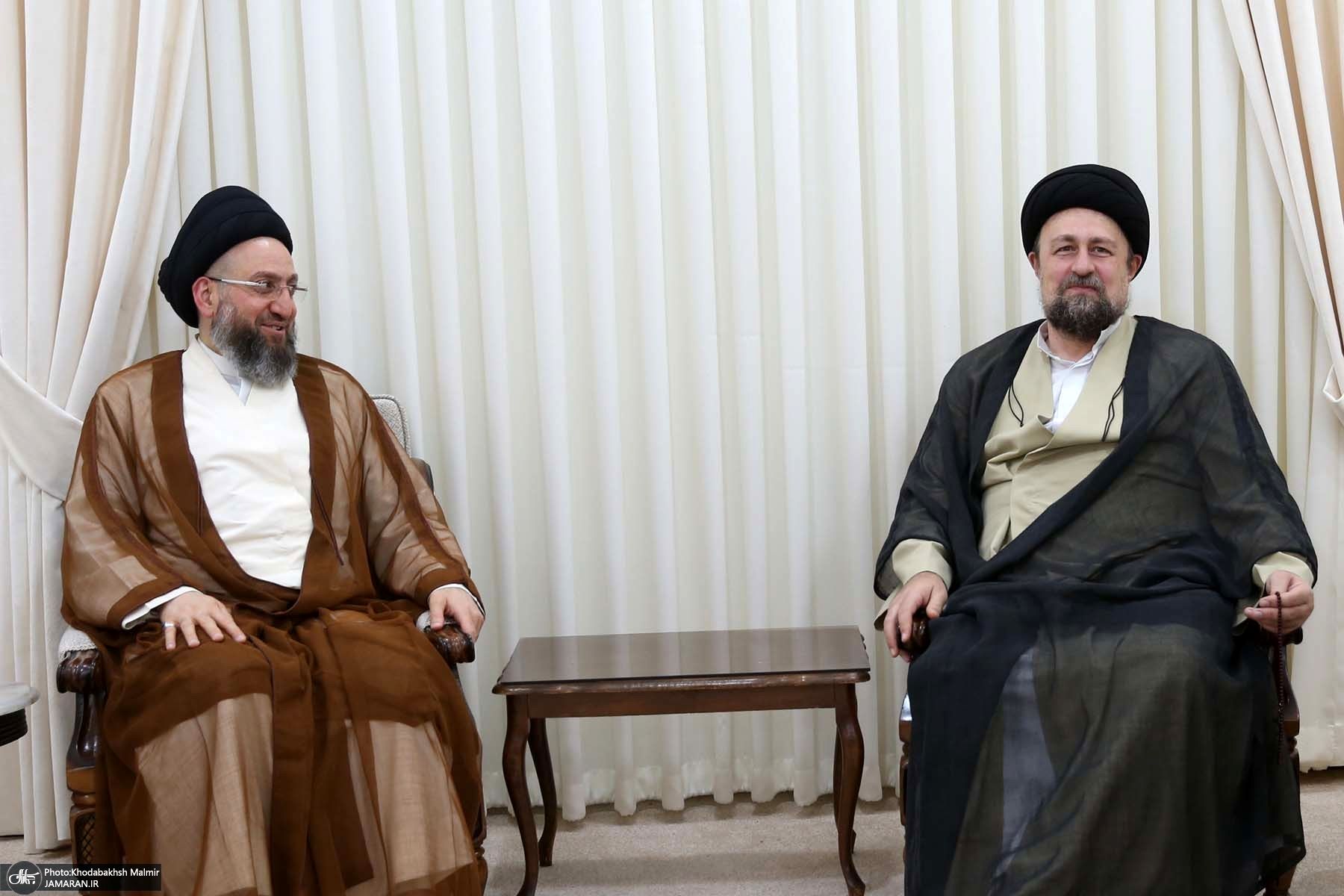 عمار حکیم در دیدار با حسن خمینی: اگر ایران در نبرد با رژیم صهیونیستی تضعیف شود، همه منطقه ضرر خواهد کرد