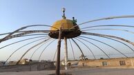 تداوم نیم‌قرن ارادت/ «پوش‌کشی» حسینیه ارشاد مهریز برای استقبال از محرم انجام شد